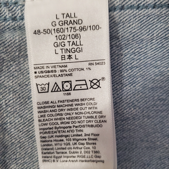 GAP Women's Faded Blue Denim Jacket Large - Picture 4 of 5